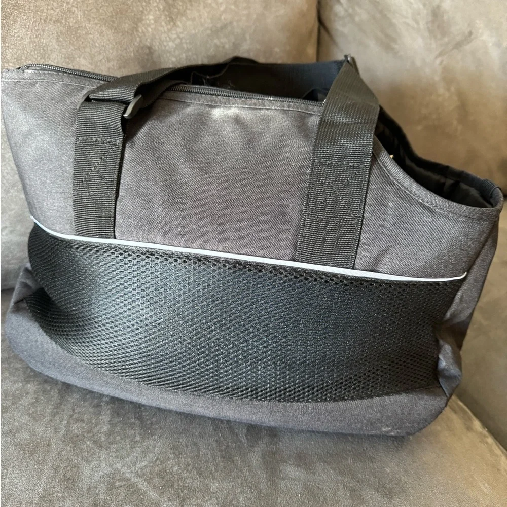 Black Pet Carrier Tote Bag